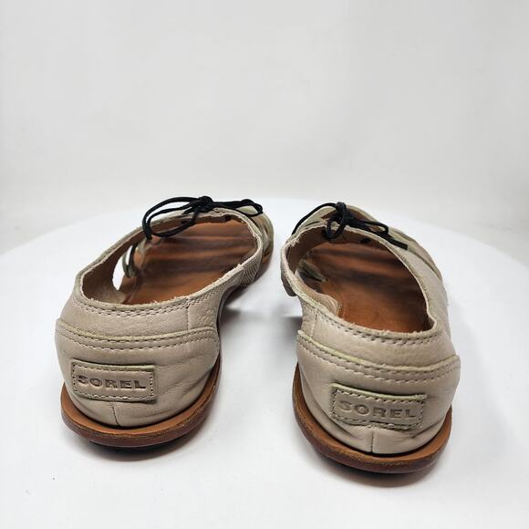 Sorel Lake Shore Sandals Women 11 Strappy Fisherman Taupe Leather  NL-1950-160 - Picture 6 of 11